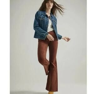 Wrangler Womens Brown Corduroy High Rise Fierce Flare Pants US 2 X 32